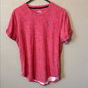 Hollister Men's Red Heather Short Sleeve Tee